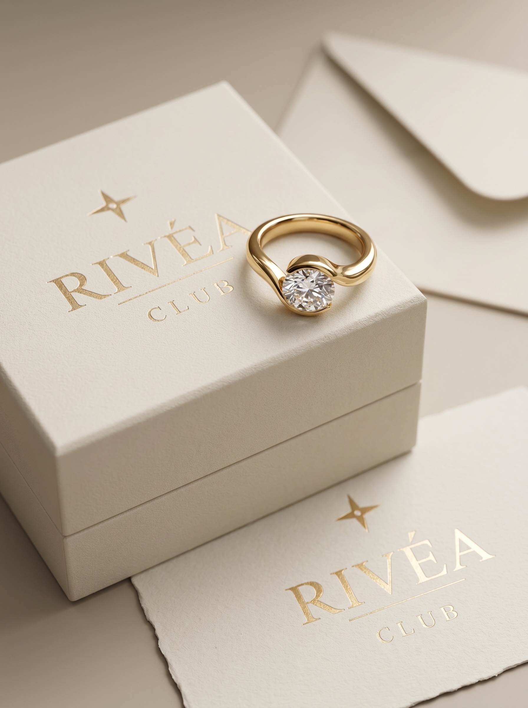 A jeweller's hand finishing a gold band